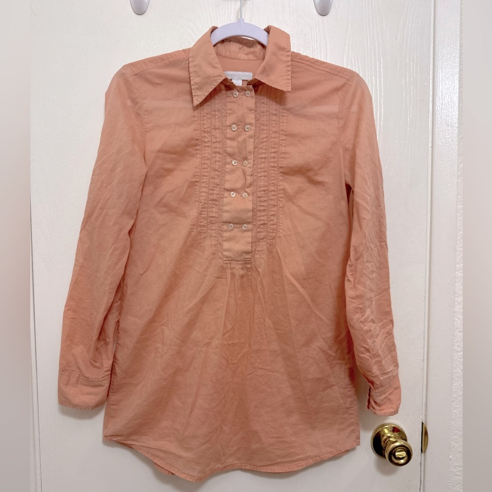 New york & company Women Blouse peach color size XS